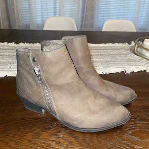 Gray booties